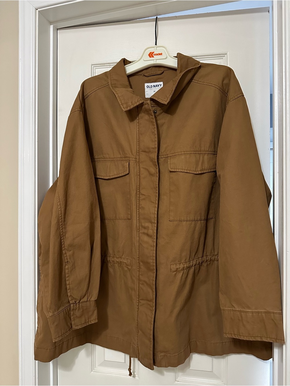 Old Navy Camel Brown Utility Jacket with Front Pockets
